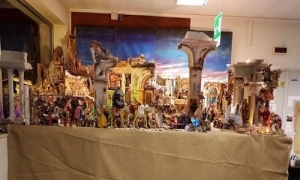 Presepe speciale al Pta di Nardò realizzato da Lino Prete e i ragazzi dell&#039;Associazione Italiana Persone Down