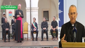 Reliquia di Sant&#039;Oronzo: conferenza stampa con Mons. Seccia e l&#039;Arcivescovo Puljić