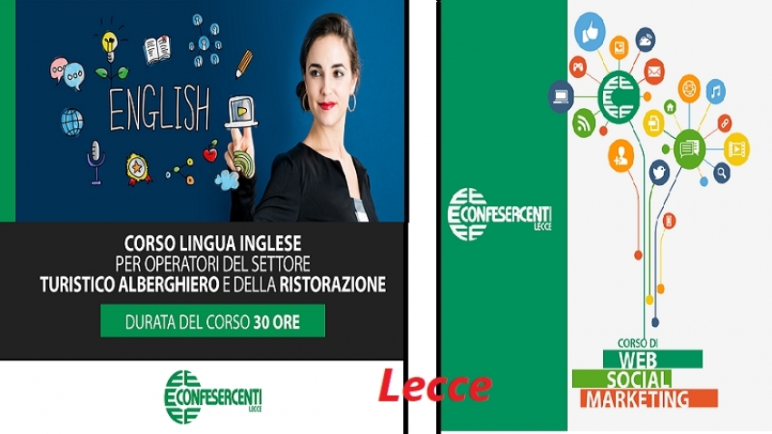 Confesercenti, via ai corsi di inglese e di web marketing per accrescere le competenze