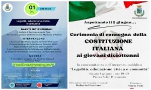 &quot;Legalità, educazione civica e comunità&quot;: se ne parlerà domani a Squinzano in Piazza Salvo D&#039;acquisto