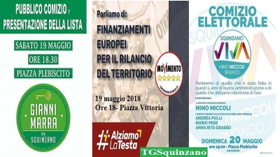 Diario elettorale. Marra oggi e Miccoli domani, comizi in piazza. M5S in villa