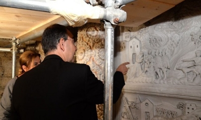 Avviati ieri mattina i lavori di restauro della Cappella di San Francesco di Paola nella Basilica di Santa Croce