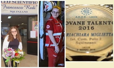 Miglietta Mariachiara, squinzanese da 100 e Lode. &quot;Sogno di fare la cardiologa&quot;