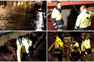 Bomba d&#039;acqua di mezzanotte. Il Sindaco e la Protezione Civile al lavoro fino all&#039;alba