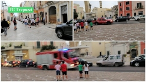 Kebabberia di Corso Umberto I in fiamme, due squadre di Vigili del Fuoco a lavoro