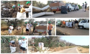 L&#039;Associazione Venatoria CPA di Squinzano tutrice dell&#039;ambiente: ripulita la zona Bagnara dai rifiuti e gli oggetti abbandonati