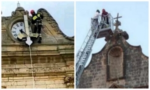 Torchiarolo, giù la croce dalla chiesa. Accadde anche a Squinzano nel 2014