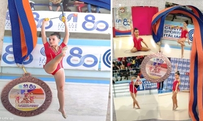 Valeria Papa conquista il 3⁰ posto alle prove generali di ginnastica ritmica: porterà Squinzano al 18⁰ campionato nazionale