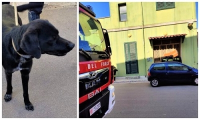 Squinzano: muore il padrone, Gina resta sola in casa. La liberano i Vigili del Fuoco