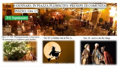 Presepe di comunità: il 6 gennaio, in Piazza, Befana e Magi