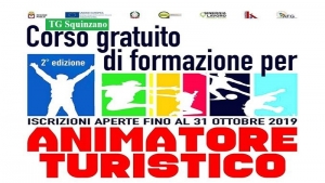 Corso gratuito di formazione per Animatore Turistico, iscrizioni entro il 31 ottobre