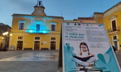 Giornata internazionale della Dislessia: Squinzano si colora di turchese, il colore dell&#039;equilibrio e dell&#039;empatia