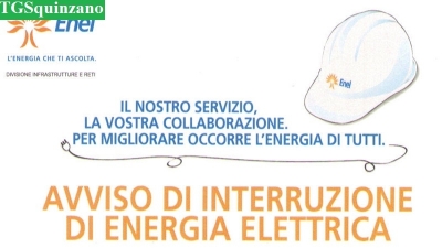 Interruzione di energia elettrica per lavori sugli impianti, ecco alcune vie interessate