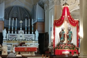 Festività dei SS. Cosma e Damiano, oggi venerazione dei Santi e Celebrazione Eucaristica