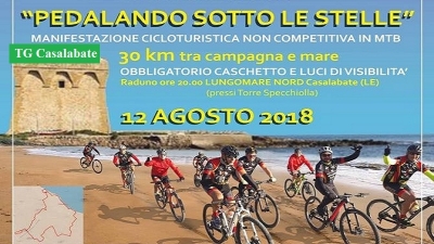 Torna “Pedalando sotto le stelle&quot;: 30 km in bicicletta tra campagna e mare