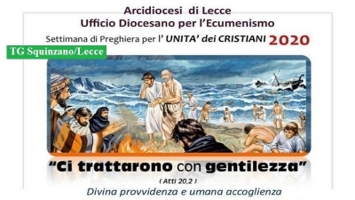 Inizia da Squinzano la Settimana di Preghiera per l&#039;Unità dei Cristiani 2020