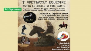 Primo spettacolo equestre sotto le stelle di fine estate presso ‘I Cavalieri di Quinzio’