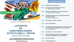 Formazione continua in medicina con il corso “Update in Vestibologia: stato dell&#039;arte”