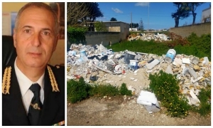 Casalabate, la Polizia Locale individua i responsabili di una discarica a due passi dal mare