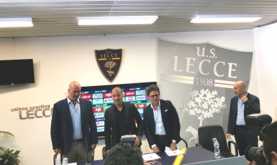 Lecce, conferenza a tutto campo: bilanci, mercato, stadio, campionato