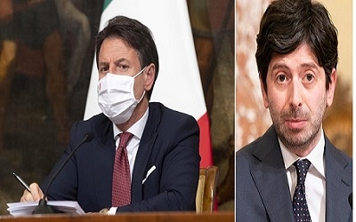 Il Presidente Conte e il Ministro Speranza