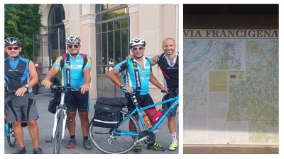 Eravamo 4 amici...in bici. Ciclisti brindisini e la loro impresa lungo la via Francigena