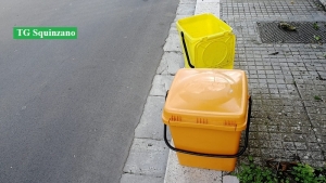 Ripresa dalle telecamere mentre ruba i secchi della spazzatura, interviene la Polizia Locale