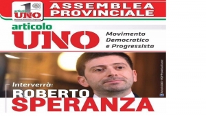 Roberto Speranza a Lecce per la prima assemblea provinciale di Articolo 1-MDP