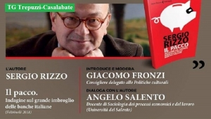 Il giornalista Sergio Rizzo a Casalabate per presentare il suo libro-inchiesta “Il Pacco”