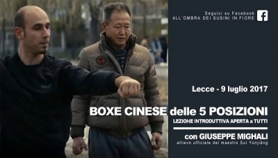 Alla scoperta della &#039;Boxe cinese delle 5 posizioni&#039; con Giuseppe Mighali